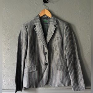 Italy of Benetton Blazer | Textured | Black | Ladies 46 🖤✨